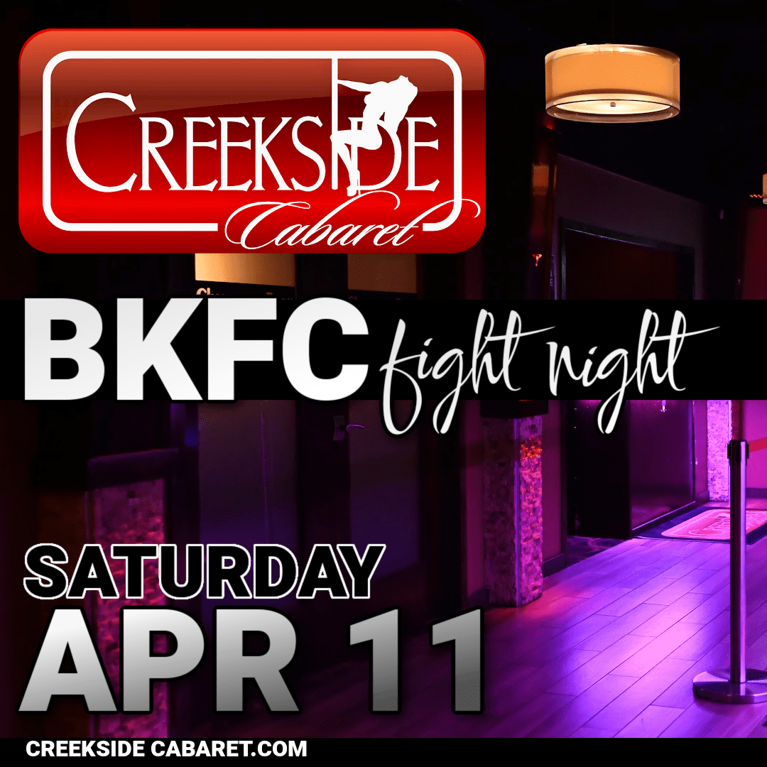 Creekside Cabaret BKFC fight night poster